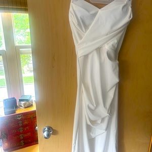 White cocktail dress